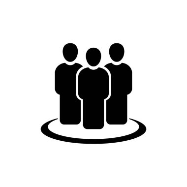 Beyaz arkaplanda izole edilmiş insan simgesi vektörü.