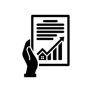 İş raporu simgesi. Denetim ve analiz. Beyaz arkaplanda vektör simgesi izole edildi.