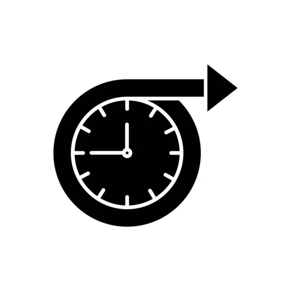Long Term Icon Clock Sign Vector Illustration — Stock Vector