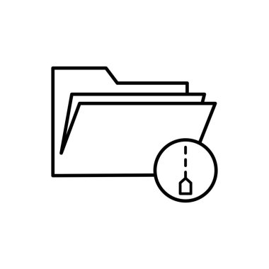 Belge simgesi beyaz arkaplanda izole edildi. Dizin sembolü modern, basit, vektör, web sitesi tasarımı için simge, mobil uygulama, ui. Vektör İllüstrasyonu