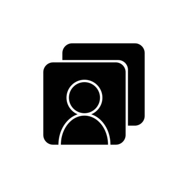 Hesap simgesi beyaz arkaplanda izole edildi. Profil sembolü modern, basit, vektör, web sitesi tasarımı için simge, mobil uygulama, ui. Vektör İllüstrasyonu