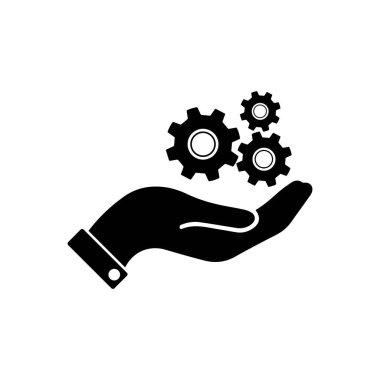 Kurulum ve destek simgesi, düz tasarım en iyi vektör simgesi.