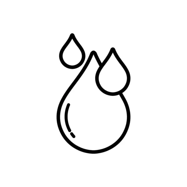 Drop Symbolvektor Flaches Symbol Wassertropfen Symbol — Stockvektor