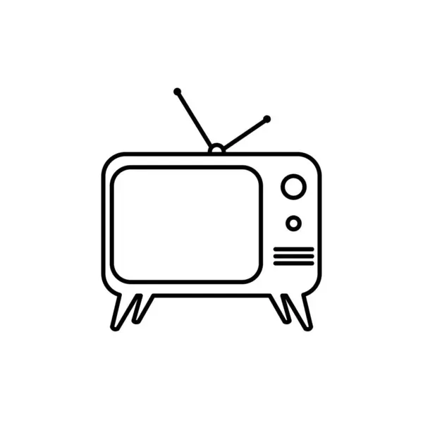 Television Communication Icon Vector — Stock Vector