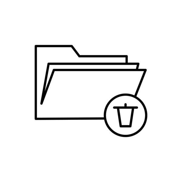 Dokument Symbol Isoliert Auf Weißem Hintergrund Ordner Symbol Modern Einfach — Stockvektor