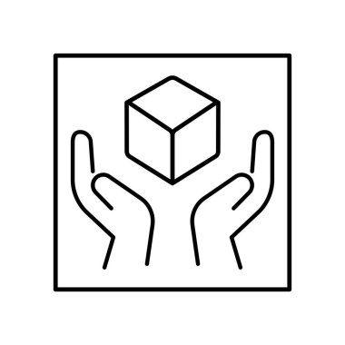 Dikkat et kırılgan simge vektörü