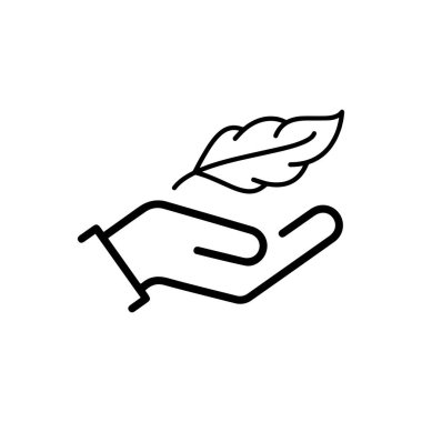 El Hattı Simgesindeki Hafif Tüy. Yumuşak Hassas Plumelet Doğrusal Piktogram. Hafif Ağırlık Taslak Sembolü. Kolay Yumuşak Tüy. Düzenlenebilir Vuruş. İzole Vektör İllüstrasyonu.