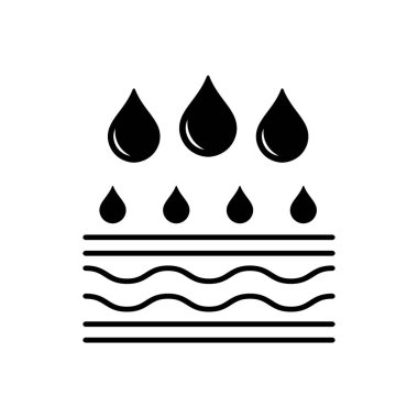 Nemlendirici Cilt Kavram Çizgisi Simgesi. Nemlendirici Yüz ve Vücut Cildi Çizgisel Piktogram. Deri Emici Su Damlası Taslak Simgesi. Kuru Cilt Karşıtı. Düzenlenebilir Vuruş. İzole Vektör İllüstrasyonu