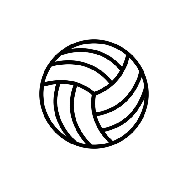 Volley Ball Logo Vector Flat Design Template — 图库矢量图片
