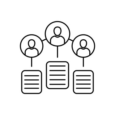 Kullanıcı tabanı simgesi, satır vektörü