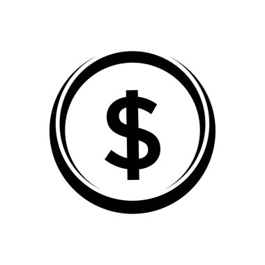 Arka planda izole edilmiş, modaya uygun, düz para. Web siteniz için para nakit sayfası sembolü Para nakit logosu, uygulama, UI. Para Nakit Vektörü illüstrasyonu, EPS10.