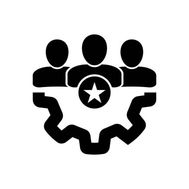 Kullanıcı grup simgesi. Yönetim İşletme Takım Lideri İşareti. Sosyal medya, takım çalışması konsepti. Ayarlar simgesi. Çarkıfelek. Simge, takım, lider, destek, teknik, iş, dişli, müşteri, kullanıcı, vektör