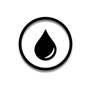 Simgeyi bırak, vektör illüstrasyonu. Düz tasarım tarzı. Yağ simgesi, siyah sıvı damla vektörü, kan