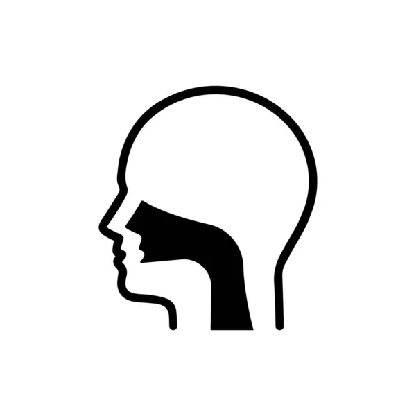 Human Throat Icon Simple Vector Illustration — Vetor de Stock