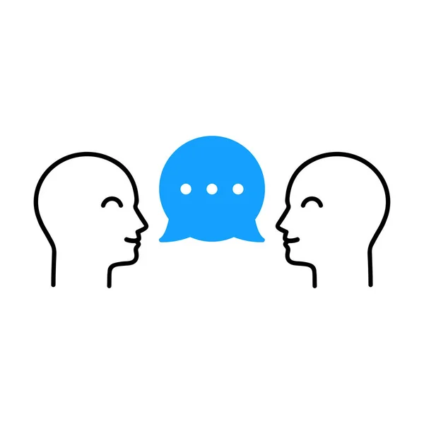 Gente Conversa Como Una Pequeña Charla Concepto Dar Consejos Amigos — Vector de stock