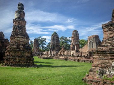 Ayutthaya, Tayland 'daki antik tapınak kalıntıları