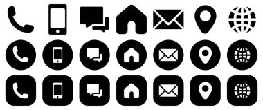 Simge vektörüyle bağlantı kurun. İletişim simgesi ayarlandı.