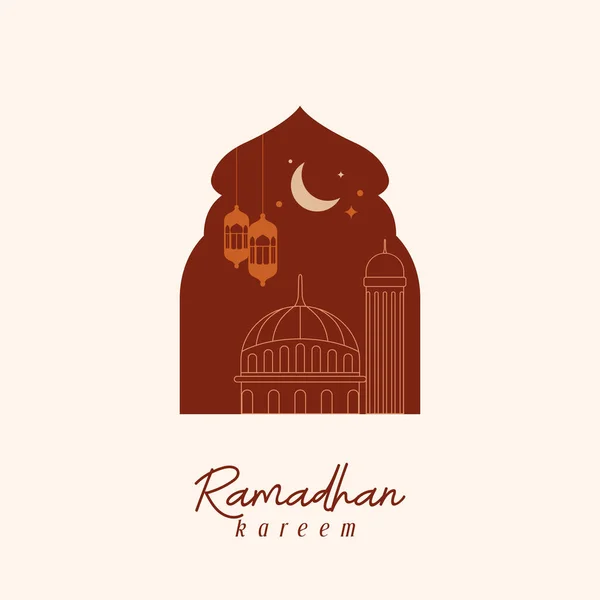 Şablon Ramadhan Kareem, Instagram gönderileri, tebrik kartı şablonu, kartpostal, davetiye