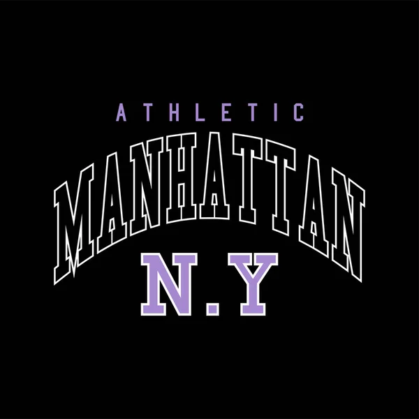 Manhattan 'da tişört takımı tipografisi. Basit t-shirt tasarımı için mükemmel
