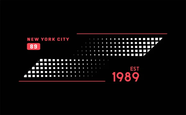 Tişört için New York Şehri vektör tipografisi. Basit biçim için mükemmel