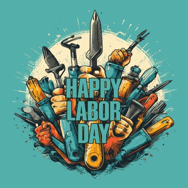 İşçi bayramı konsepti.