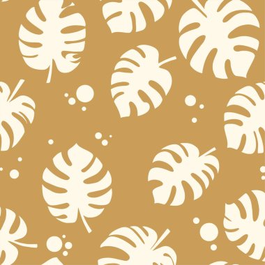 Zarif Bej Tropikal Canavar Kusursuz Kalıp Arkaplanını Bırakıyor