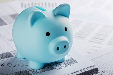 Belgeler ve finansal tabloların arka planında para kutusu var. Yatırım ve sermaye birikimi kavramı