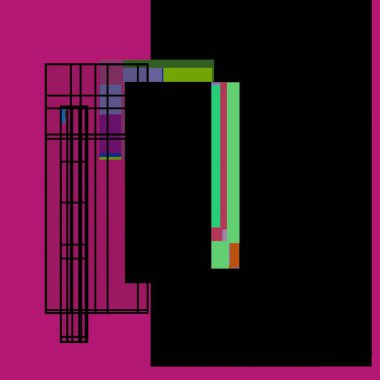 Geometrik çizgiler ve kareler ile soyut arkaplan
