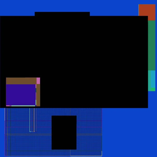 Kleurrijke Abstracte Illustratie Van Rechthoekige Blokjes Vierkanten — Stockfoto