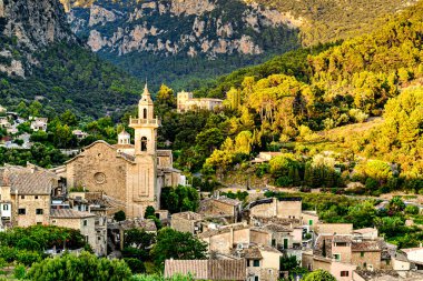 İspanya 'nın Valldemosa Mallorca Balearic Adaları' nın güzel manzarası