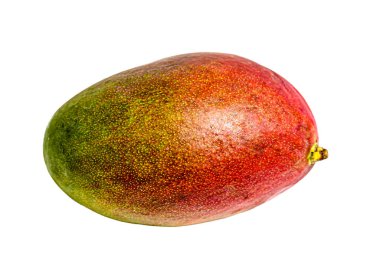 Beyaz arka planda yalıtılmış mango meyvesi sağlıklı beslenme