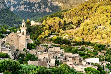 İspanya 'nın Valldemosa Mallorca Balearic Adaları' nın güzel manzarası