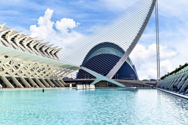 Valencia, İspanya, 20 Kasım 2023; Sanat ve Bilim Şehri Görüşleri. Çağdaş mimari. Valencia Modern Mimari