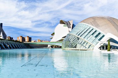 Valencia, İspanya, 20 Kasım 2023; Sanat ve Bilim Şehri Görüşleri. Çağdaş mimari. Valenciamodern mimarisi