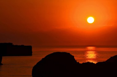 İspanya, Asturias 'ta günbatımı