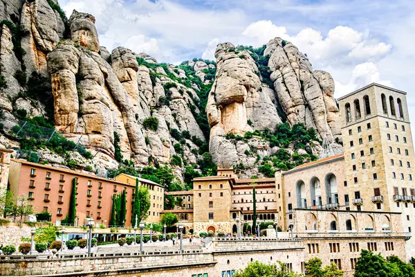 Montserrat, Barcelona; 11 Eylül 2024: Santa Mara de Montserrat Manastırı, Balles bölgesi, Barcelona