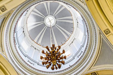 Palermo, İtalya, Sicilya; 18 Temmuz 2025: Bizans bazilikası Palermo Katedrali 'nin iç görünümü