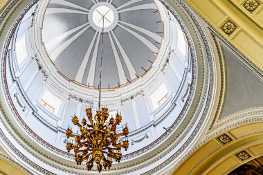 Palermo, İtalya, Sicilya; 18 Temmuz 2025: Bizans bazilikası Palermo Katedrali 'nin iç görünümü