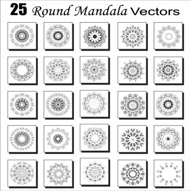 Vektör Mandala dekoratif yuvarlak süs