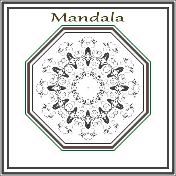 Mandala desenli arkaplan tasarımı.