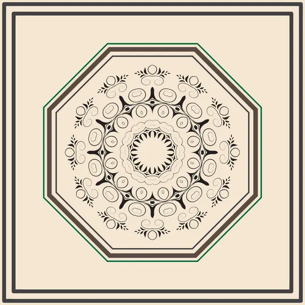 mandala yuvarlak süs tasarımı.