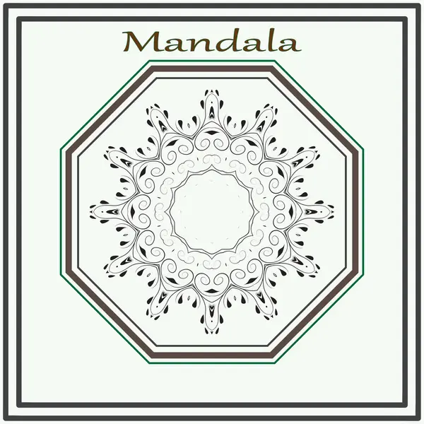 mandala yuvarlak süs tasarımı.
