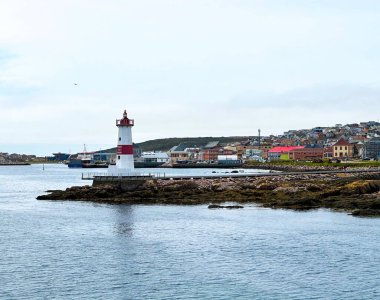 Saint-Pierre 'deki deniz feneri, Saint-Pierre ve Miquelon, Fransa (Saint-Pierre-et-Miquelon) adaları ve takımadalarıdır. Kuzey Amerika 'daki Fransız adası.
