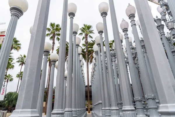 Los Angeles October 2022 Urban Light Public Art Designed Chris — Stock Photo, Image