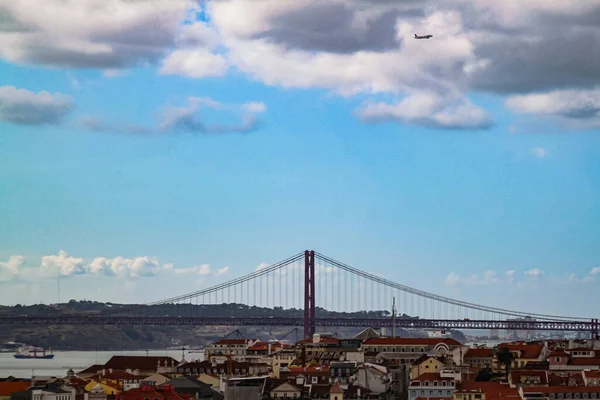 Uitzicht Stad Lissabon — Stockfoto
