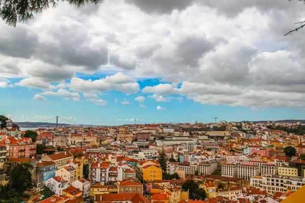 Widok Lotu Ptaka Miasto Lizbona Portugalia Obrazy Stockowe bez tantiem