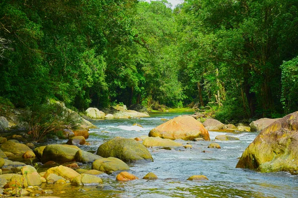 スリランカで見つかった景色の美しさと川 — ストック写真