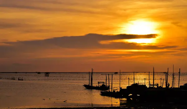 stock image fishing boats at sea