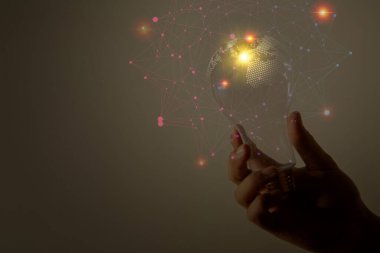 Yaratıcı insan beyni kavramı.