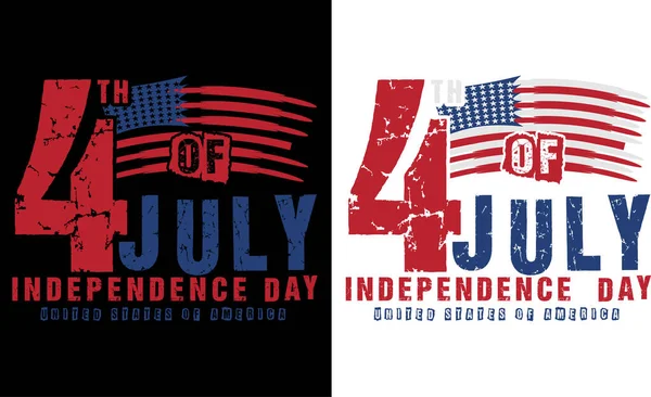 Happy Brithday America 4Th July Shirt Happy 4Th July Usa — Stock Vector